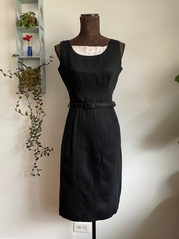 Vintage 1960’s small dress black and white - image 2