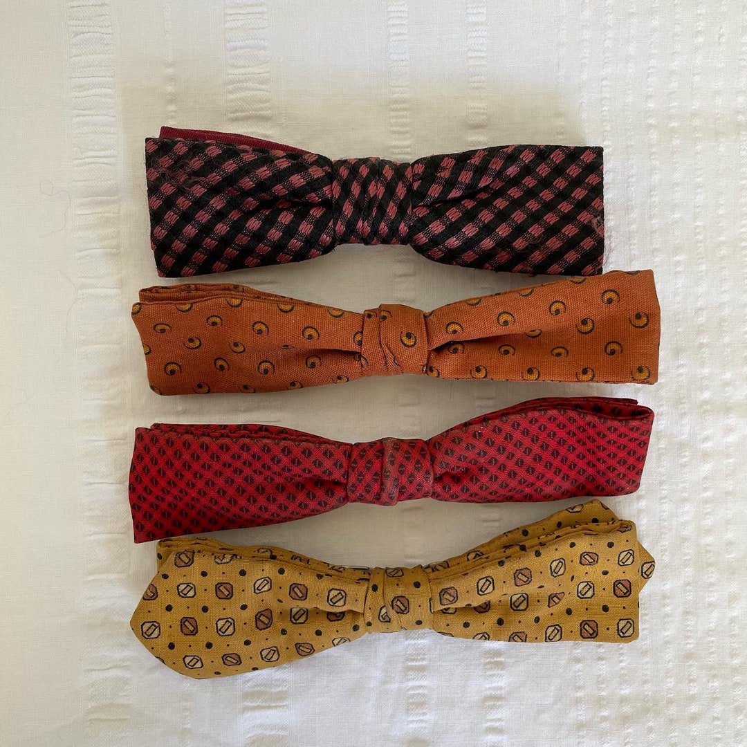 Vintage Snap on Bow Ties Collection Etsy