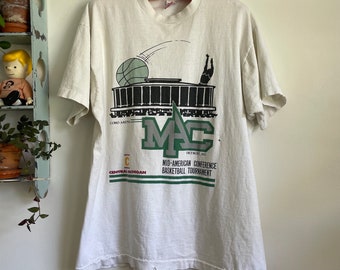 Vintage basketball tournament T-shirt, Central Michigan Detroit large