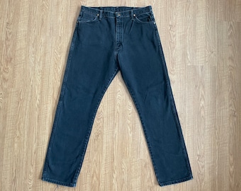 Vintage 37x33.5 black Wrangler jeans
