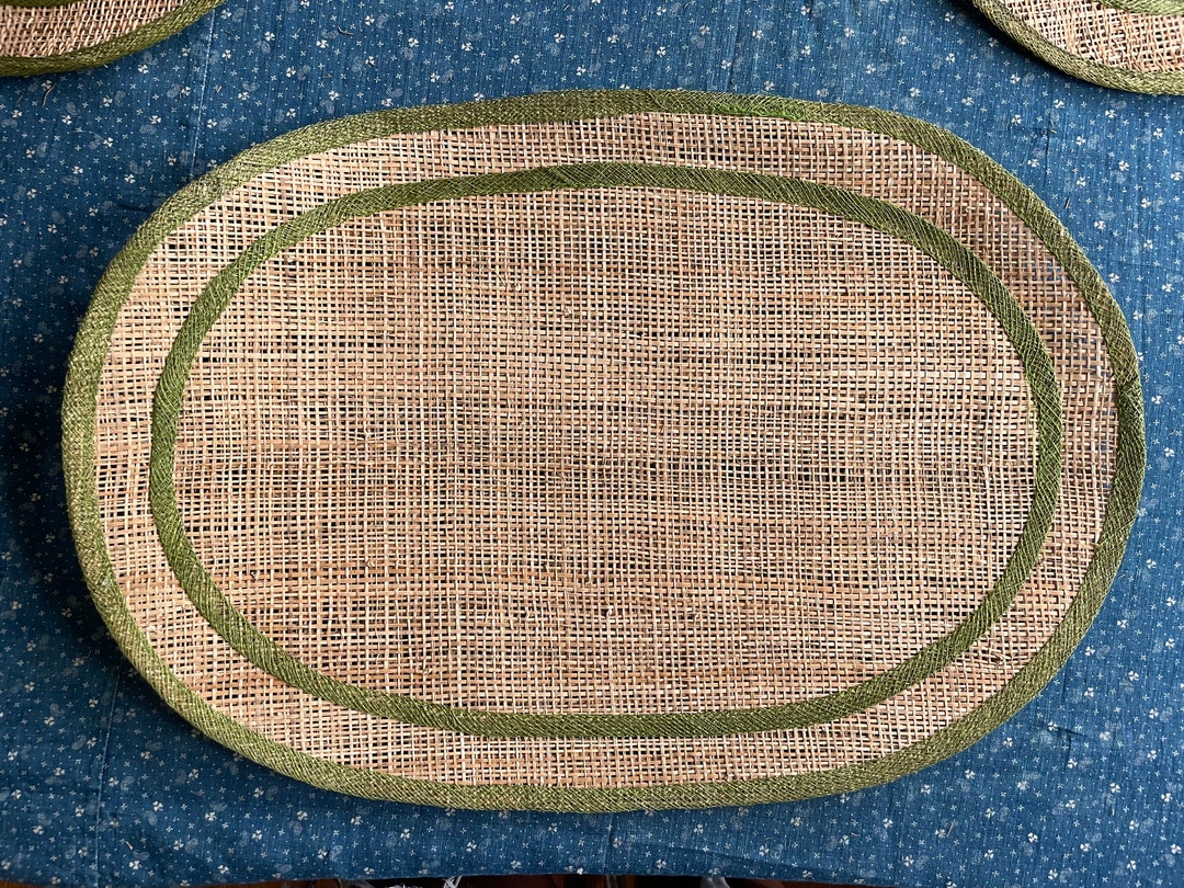 Vintage Jute Table Placemats Five Total Etsy