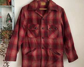 Vintage 1950s Chippewa woolen mills wool coat, small/medium