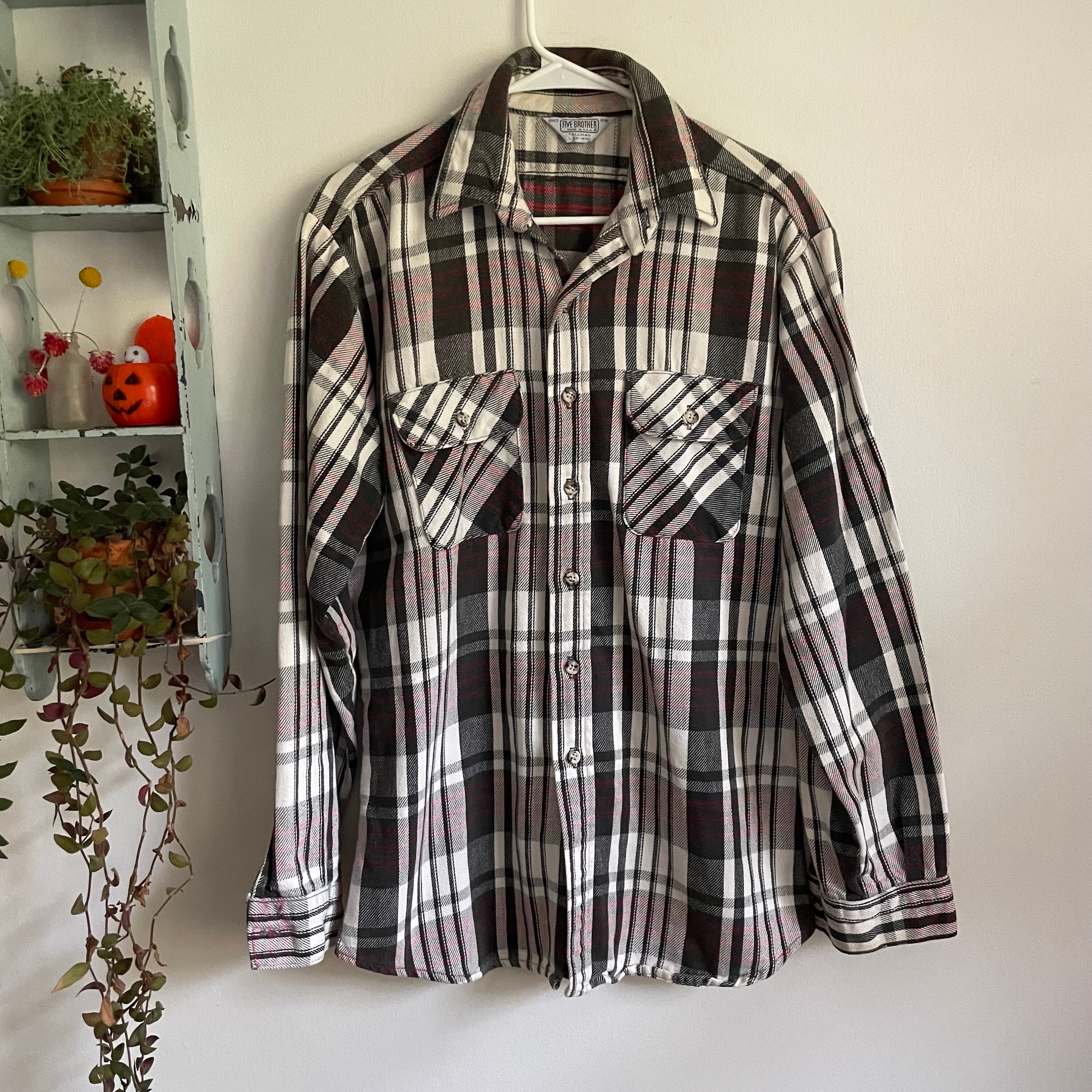 70s 80s winter run Heavy Flannel Shirt 【公式通販】