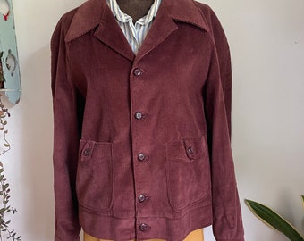 Vintage corduroy brown 49er jacket large