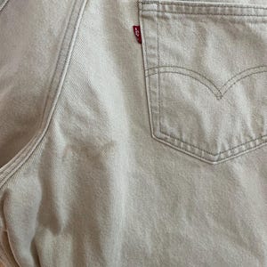 Vintage Levi’s 550 red tabs beige jeans 34X 29 relaxed fit image 10