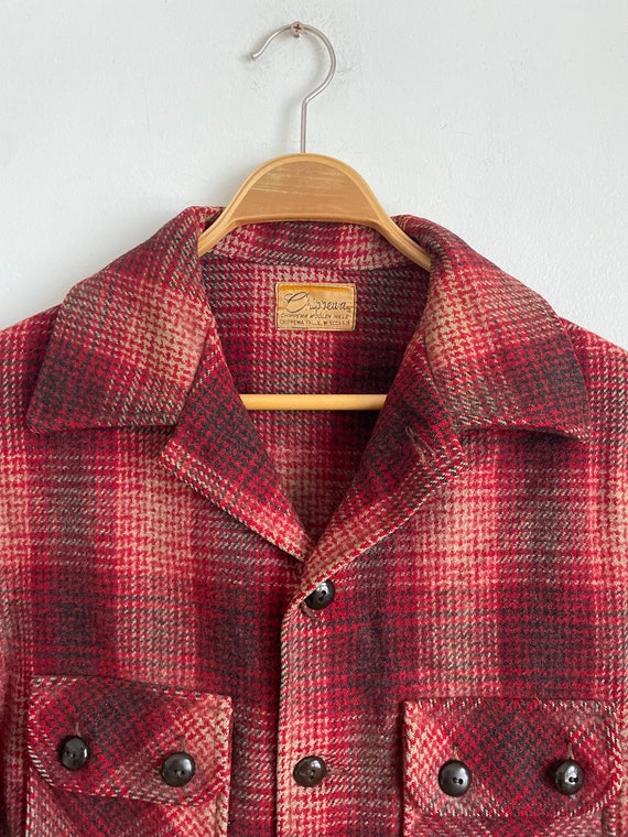 Vintage 1950s Chippewa woolen mills wool coat, sm… - image 3