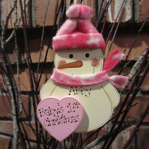 Baby&#39;s 1st Christmas Personalized Ornament - Personalized Baby&#39;s First Christmas, Baby Ornament, First Christmas Ornament, Baby First