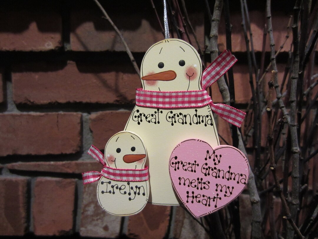 Great Grandma Personalized Ornament, Personalized Great Grandma Gift ...