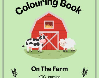 Farm Animals Colouring Book for Toddlers | 20 Pages (Digital Download)