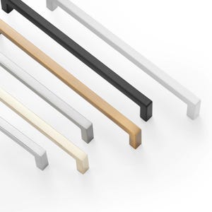 モダンなキャビネット取っ手、引き出しハンドル、洗面化粧台用金具、キッチンキャビネット・ドレッサー用取っ手、5サイズ