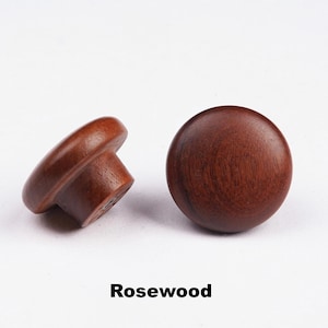 Assorted Solid Wood Cabinet Knobs, Natural Wooden Drawer Pulls, Rustic Dresser Knobs, Walnut Oak Cherry Wood Hardware image 11