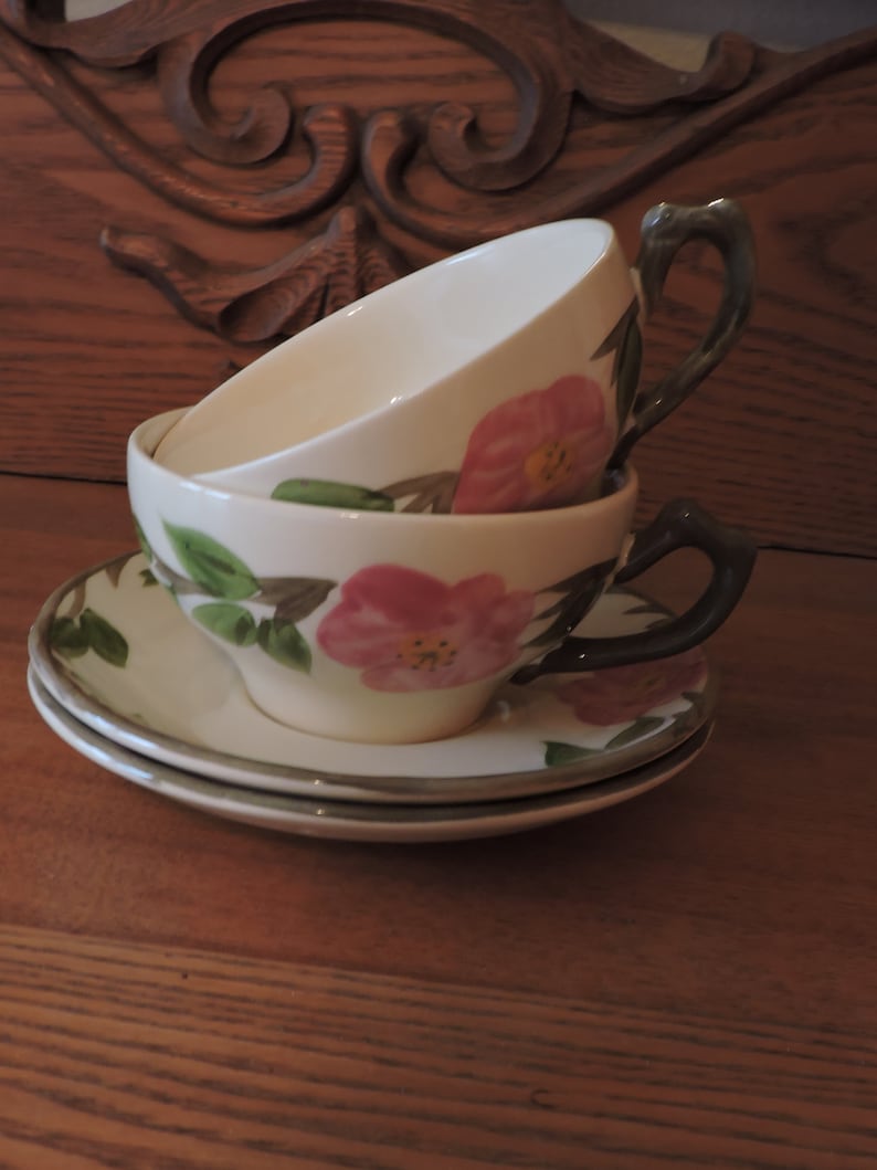 Franciscan Desert Rose Coffee Cup and Saucer Tea Cups Set of Etsy