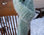 Mint Turquoise Super Soft Chenille Eyelash Scarf  ~ Free Shipping ~