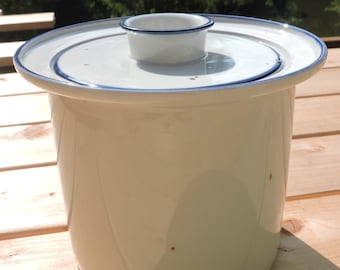Dansk Denmark Blue Mist Cookie Jar ~ Large Covered Casserole ~ Blue Backstamp ~ 4 QT Casserole ~ Niels Refsgaard - Dansk Stoneware