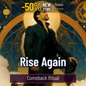 Rise Again, Comeback, Failure Recovery, Strength, New Momentum, Ritual PDF Report, Infused Artwork