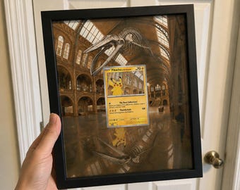 Cornice espositiva personalizzata per carte collezionabili ispirata ai musei, mattoncino di carte artistiche estese, decorazione da parete per collezionisti, teca espositiva per opere d'arte estese PSA