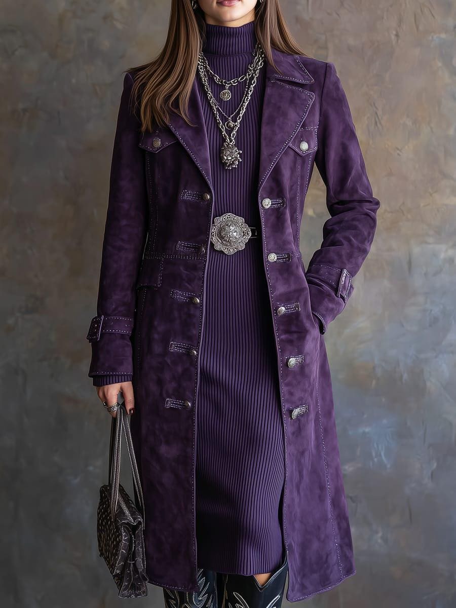 Womens Purple Trench Coat - Etsy