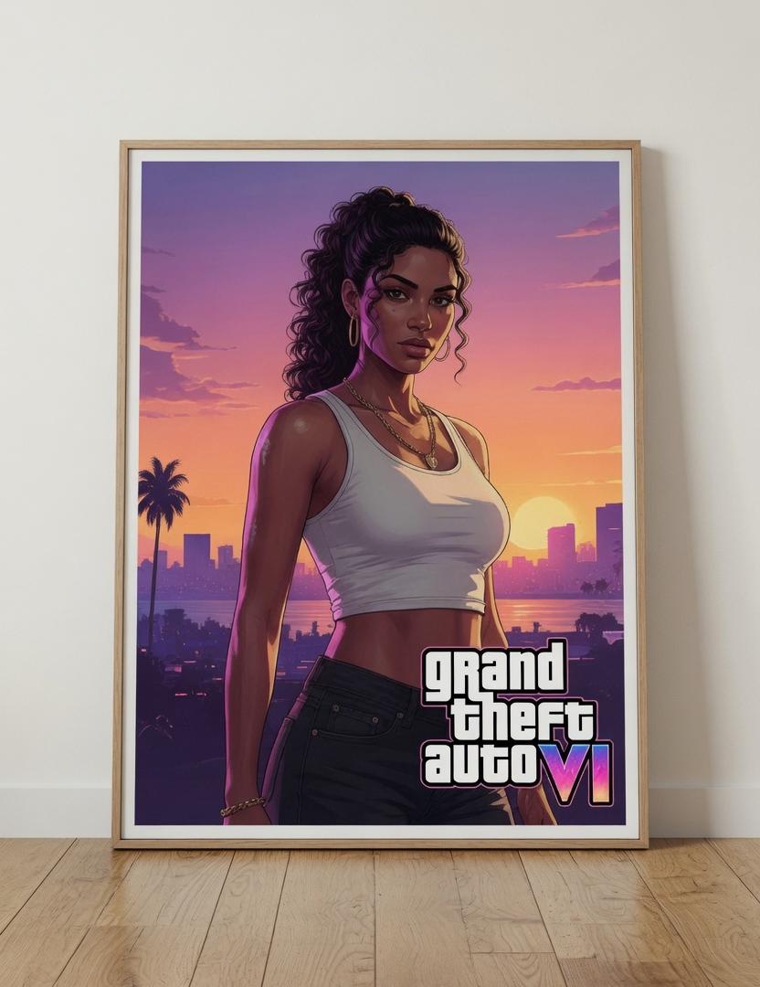 Grand theft auto poster - Etsy 日本