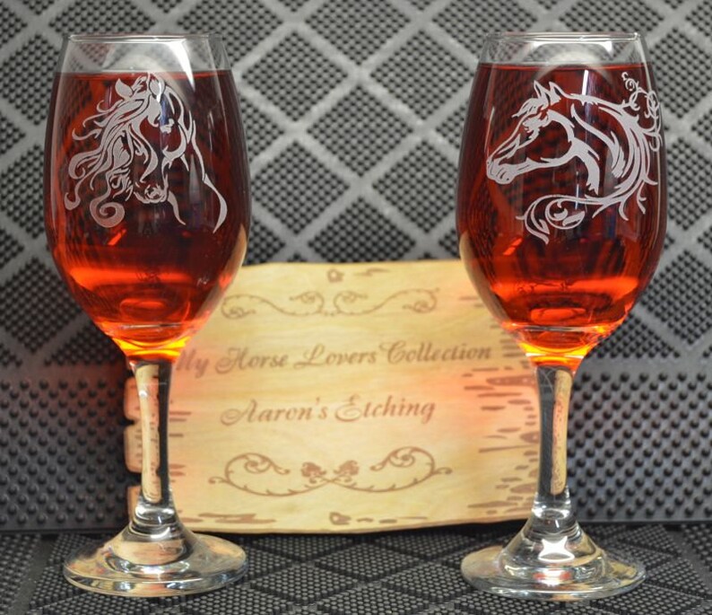 2 Custom Designs Wine Glasses With Names and Date FREE Etsy