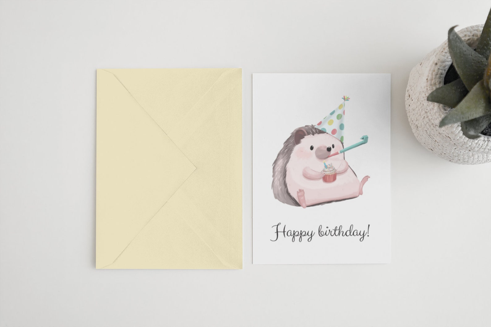 Hedgehog Birthday Card PRINTABLE Digital Download | Etsy