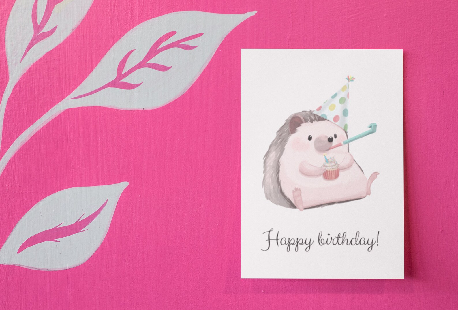 Hedgehog Birthday Card PRINTABLE Digital Download | Etsy
