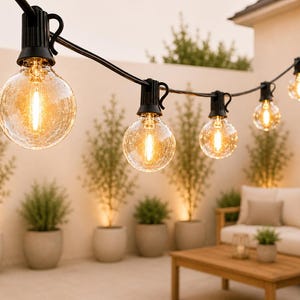 Cozy Patio Lighting – G40 LED Globe String Lights for Backyard Entertaining & Events