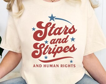 Stars and Stripes Shirt, Patriotic USA T-Shirt, American Pride Tee, Fourth of July Shirt, Independence Day Gift