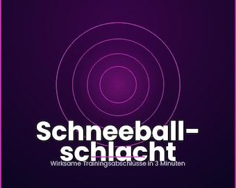 Snowball fight – an effective training conclusion, PDF method for trainers, HR and managers, instant download