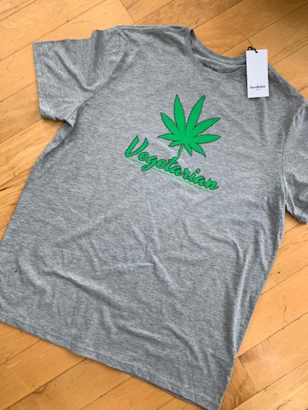 Ganja Yin & Yang Men's Organic Cotton T-Shirt – Cool Cannabis Design, Eco-Friendly & Comfy - View #6