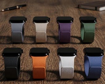 Correa magnética de silicona para Apple Watch / Correa deportiva impermeable (46 mm x 42 mm)