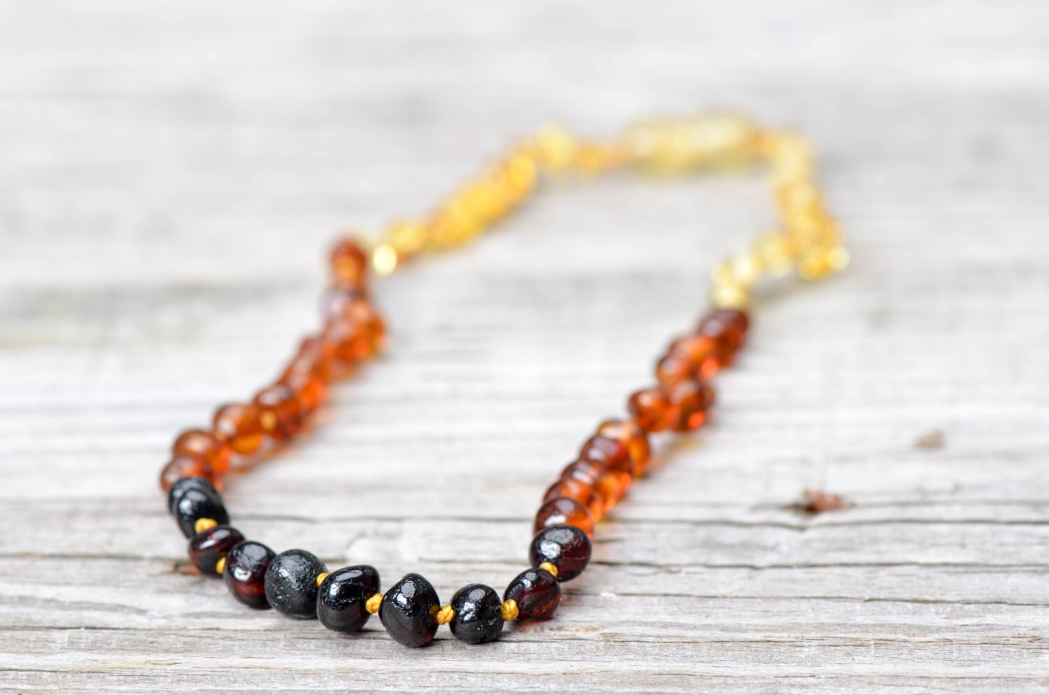 certified amber teething necklace