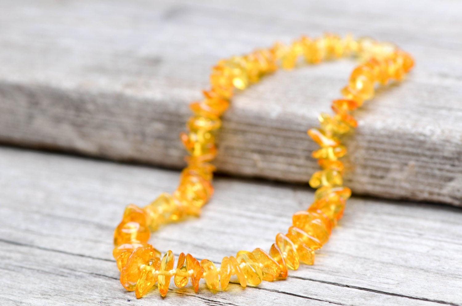 real amber teething necklace