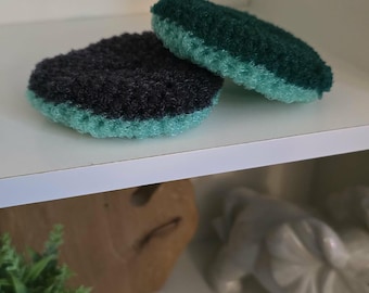 Crochet dish scrubby | Nylon kitchen sponge