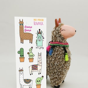 Lama stickervel