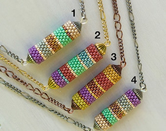 Beaded Tube Necklace