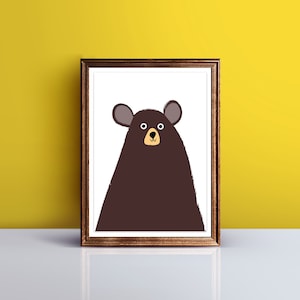 A4 Bear Print