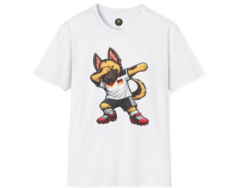 Germany Football Fan Dog T-Shirt, Front & Back Print