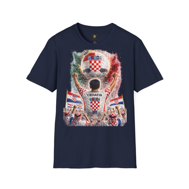 Croatia Football Fan T-Shirt | Croatia Supporter Shirt | Croatia Fan Design | Football Fan Merchandise | Gift for Croatia Fans image 4