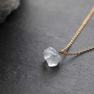 Bridal Necklace, Clear Quartz Crystal Gold Necklace for Bride, Wedding Jewellery, Delicate Bridal Jewellery, Delicate Gold-filled Necklace image 2