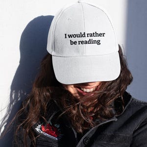 I Would Rather Be Reading Snapback Cap | Reading Hat, Book Lover Trucker
