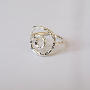 Hammer Ring, Handmade Ring, 925 Sterling Silver Ring, Plain Silver Hammered Ring, Stackable Ring, Dainty Ring, Boho Ring