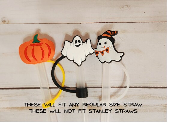 Halloween Silicone Straw Covers, Straw Accessories, Reusable Tip Cover,  Straw Buddy, Straw Cap Topper, Straw Charms, Straw Cap 