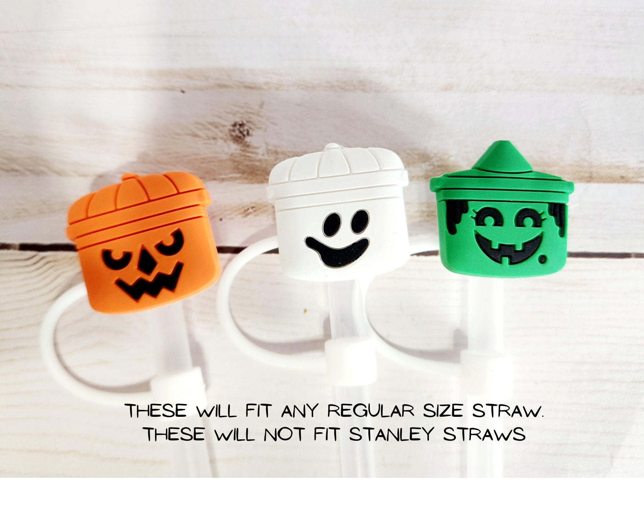 Halloween Silicone Straw Covers, Straw Accessories, Reusable Tip