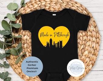 Body bébé Pittsburgh, Body bébé fabriqué à Pittsburgh, cadeaux pour bébé Pittsburgh, vêtements bébé Pittsburgh, baby shower Pittsburgh