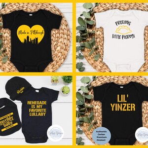 Gerber Onsie® Renegade Baby Bodysuit, Pittsburgh Yinzer Baby Gift, Pittsburgh Baby Clothes, Pittsburgh Baby Shower, Pittsburgh Baby Bodysuit image 2