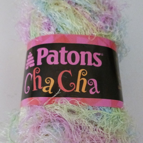 Patons Cha Cha Eyelash Yarn Color- Bunny Hop