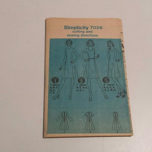 Simplicity Vintage Dress Pattern 7026 Size 12 - Etsy