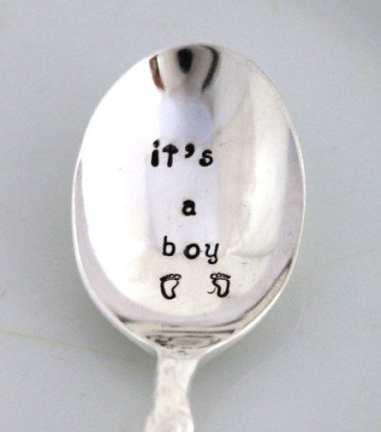 Silverware Spoon Baby Shower Gift Spoon Hand Stamped Etsy