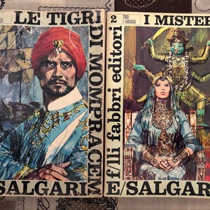 E.Salgari Vol 1,2 série Tigres et Corsaires 1968 F.lli Fabbri Editori