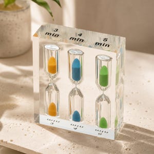 Acrylic Hourglass Timer Multi Sand Timer 3 4 5 Minute Desk Clock